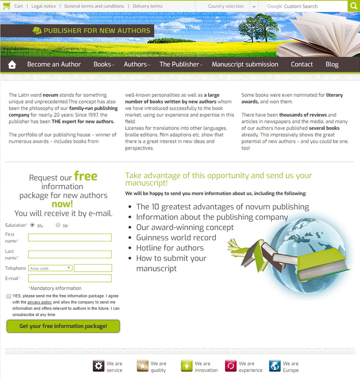 bad landing page example
