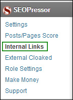 SEOPressor settings Internal Link 