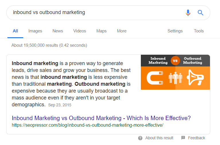 nbound vs outbound marketing position zero