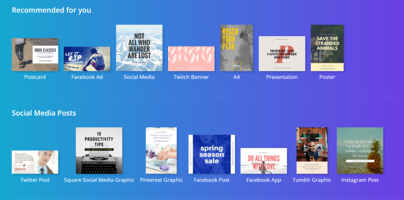 canva templates for blog image