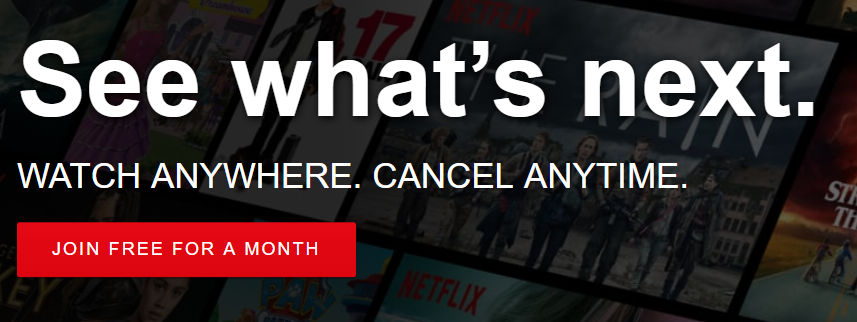 CTA EXAMPLE NETFLIX