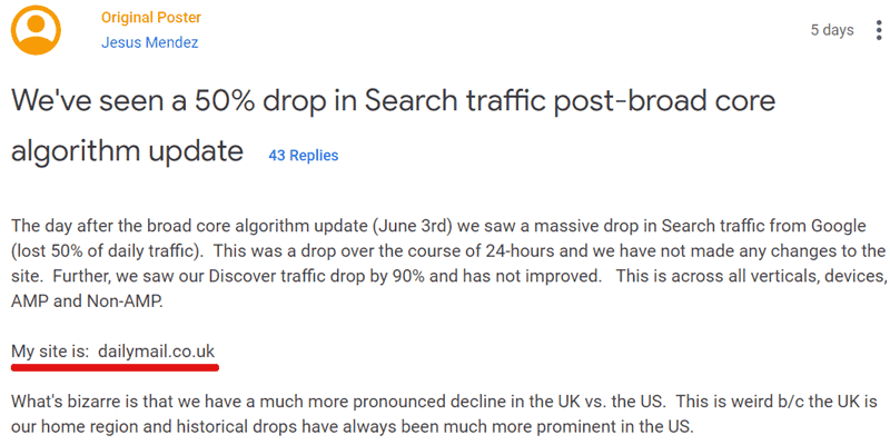 Daily Mail - Webmaster Help