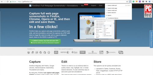 fireshot - blogging tools
