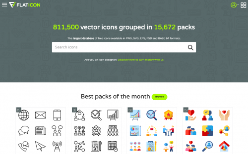 flaticon - blogging tools