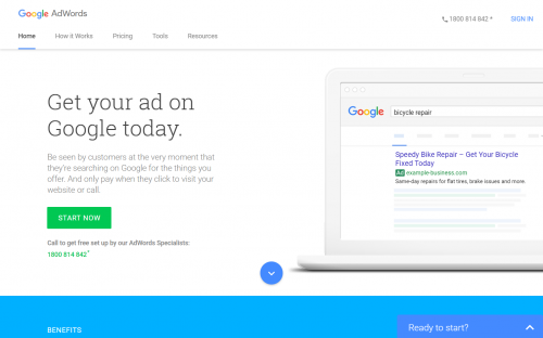 google adwords  - free seo tools