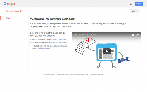 google search console  - free seo tools