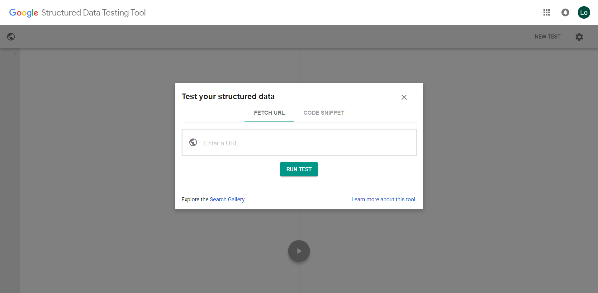 Google Sturctured Data Testing Tool 1