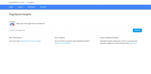 page speed insights